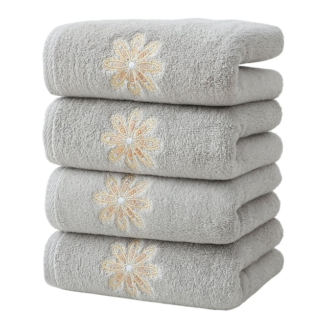 Yhmxh Decoración del baño Toalla de baño absorbente, 4 unidades, para comercio exterior de Europa y Estados Unidos, venta al por mayor. Organizadores y almacenamiento de baño Accesorios de baño