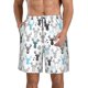 thumbnail image 1 of Fotbe Winter Art Blue and Black Moose Trajes de Baño Estampados para Hombre, Shorts de Verano de Secado Rápido, Ropa de Playa, Bañadores-Small, 1 of 6