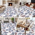thumbnail image 6 of Summer Watercolor Style Washable Living Room Rugs 5'x7', Gray Ocean Starfish Coral Low Pile Throw Large Area Rugs Non-Slip Sturdy Edge Binding Carpet for Dining Room Bedside Kitchen, 6 of 9