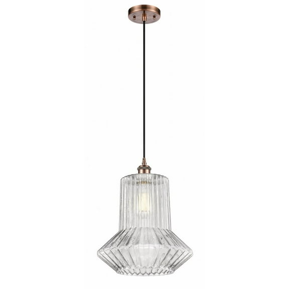 Innovations 516-1P-AC-G212 Springwater 1 Light Pendant part of the Ballston Collection, Antique Copper