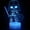 Color3, variant on Yoda Night Light,16 Color Night Light,3D LED Lamp with Smart Remote Control,Boy Gifts for Room Decoration,Christmas Holiday Gifts