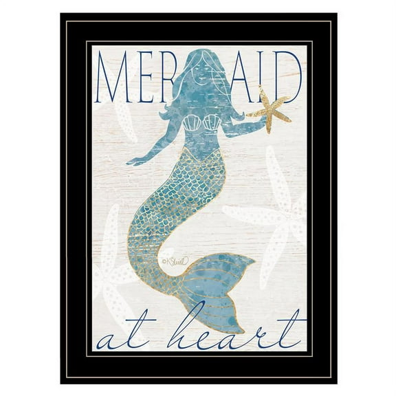 Mermaid at Heart by Kate Sherrill Print Wall Art Wood Multi-Color