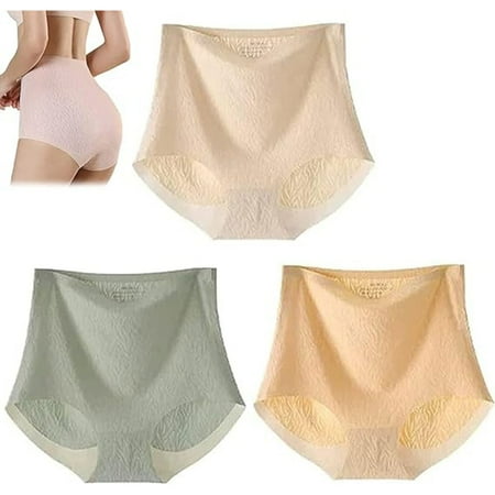 Alitao Underwear Women Pack Seamless Underwear Plus Size Underwear Definiteg Fresh Seamless High Waist Hip Lifting Panties Women s Shapewear Control Panties Cotton Underwear Womens Underwear Gray XL