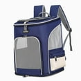 thumbnail image 4 of Transporteur de Voyage pour Animaux Pliable avec Sangle Rembourrée, Sac à Main Léger pour Chat, Maison, Extérieur, Randonnée, Blanc, 4 of 7