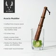 thumbnail image 3 of Viski Acacia Muddler for Cocktails, Herbs, Fruits, Spices, Home Bar Tools, 3 of 8