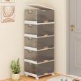 thumbnail image 5 of Costway 5-Cube Stackable Storage Bins with Detachable Wheels 22.5 Gal Large Organizer, 5 of 10