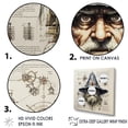thumbnail image 3 of Designart "Gnome Drawing In Diagrammatic Style" Gnome Floater Framed Wall Art Prints, 3 of 5