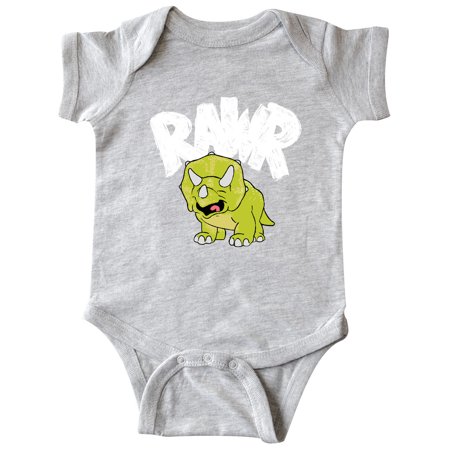 

Inktastic Lil Green Triceratops Rawr! Gift Baby Boy or Baby Girl Bodysuit
