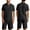 Black(2025), variant on Yiliang Mens Co Ord Set Modern Fit T Shirt and Pants Street Style Matching Outfit