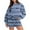 Light Blue, variant on qolati Sweatshirt Sets for Women 2 Piece Casual Shorts Oversized Tacksuit Set Y2k Long Sleeve Pullover Tops with Sport Shorts Macting Sets Trendy Outfits