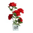 thumbnail image 2 of SPRING PARK Artificial Flowers in Potted Fake Floral Flower Silk Flower Arrangement Bonsai for Wedding Home Party Table Centerpieces Decoration, 2 of 7