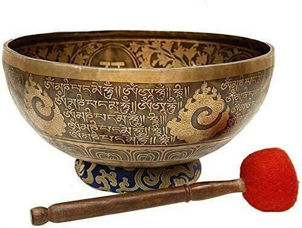 Aazon.co: Tibetan Editation Singing Bowl With Special O Etching And