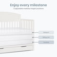 thumbnail image 7 of Dream On Me Storybrooke 5 in 1 Convertible Crib with Under Drawer, Cannoli Cream, 7 of 7