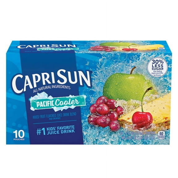 2PK - Capri Sun Pacific Cooler Mixed Flavoured Juice, 6 fl oz pouches, 10 count