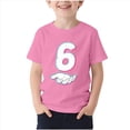 thumbnail image 1 of Hauts Graphiques Roses Garçon Fille pour Enfants Garçon Fille Automne Été Manches Courtes Col Rond Spandex Hauts de Détente Chemise Blouse Enfant 2025 Vêtements Mode Coupe Régulière Concert Country Y2K 14-15 Ans, 1 of 4