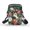 Cat and Floral, variant on HELLHERO Frog and Mushroom Pattern Double-layer Crossbody Bag with Adjustable Strap Polyester 4.33"x1.97"x7.09" for Women