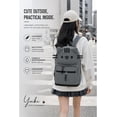 thumbnail image 3 of RVOV Cute Cat Ear Backpack for Women, Lightweight Kawaii Travel Daypack with Multi Pockets, Casual School Backpack , 12L Nylon Bag for Commute, 3 of 14