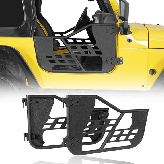 u-Box Wrangler Half Doors Off Road Summer Door Guard Compatible with Jeep Wrangler TJ 1997-2006