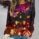 thumbnail image 5 of Ailaofu Spooky Season Sweatshirts Halloween Sweatshirt Women - Halloween Graphic Crewneck Tops Casual, 5 of 5