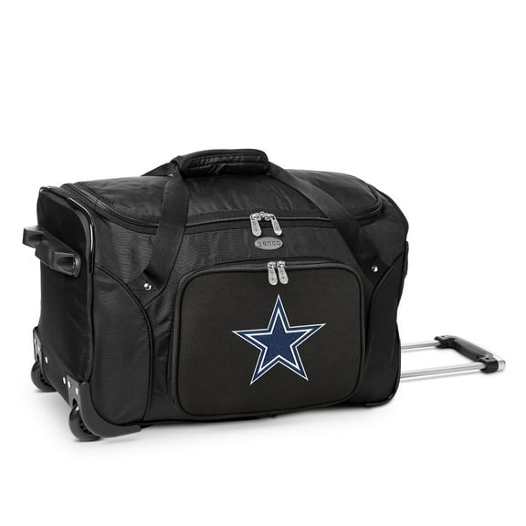 Dallas Cowboys 22" 2-Wheeled Duffel Bag - Black - No Size