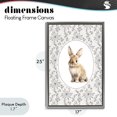 thumbnail image 4 of Stupell Industries Shabby Chic Mauve Botanical Bunny Gray Floating Frame Canvas Art, 17 x 25, by Ink Drop Loft, 4 of 8