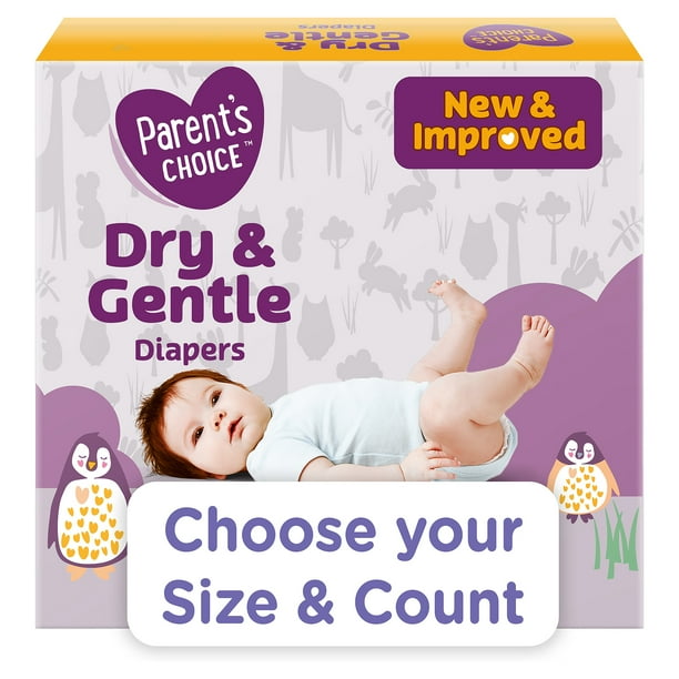 Parent's Choice Dry & Gentle Diapers (Choose Your Size & Count
