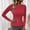 Red, variant on Baqcunre Sweaters For Women Women's Autumn And Winter Solid Round Neck Pullover Long Sleeve Knitted Sweater Top Crewneck Sweatshirts Womens Tops Black L