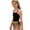 Black, variant on Girls Tankini Swimsuit 2 Piece Set Teens Halterneck Bathing Suits Leopard Printed Tankini Set Black & 11-12 Years
