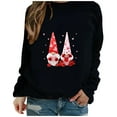 thumbnail image 2 of Meichang T-Shirts de la Saint-Valentin pour Femmes Imprimé Cœur Tee Tops Manches Longues Col Rond Pull de Vacances en Solde Cadeaux de la Saint-Valentin, 2 of 3