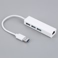 thumbnail image 4 of Hub de datos de 3 puertos USB3.0 RJ45 para computadora portátil iOS Mac Android (USB) Likrtyny Para estrenar, 4 of 9