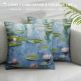 thumbnail image 3 of COMIO  Claude Monet Throw Pillow Covers Decorative Soft Fabric Boho Square Cushion Case for Room Bedroom Sofa Car, 3 of 5