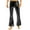 Black, variant on Alvivi Men's Shiny Metallic 70's Disco Dude Pants Vintage Flared Trousers Bell Bottom Dance Costume Colorful S
