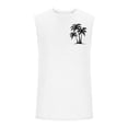 thumbnail image 5 of Mceream Tank Tops Men Gym Workout Summer Cotton Sleeveless Graphic Printed T Shirts Crewneck Casual Vacation Tank Comfort Quick Dry Stretch Everyday Sleeveless Top White XL, 5 of 5
