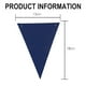 thumbnail image 2 of Paquete de 4 decoraciones de fiesta azules, banderín de bandera triangular, banderines para graduación, cumpleaños, suministros de decoración para fiesta de boda, 2 of 5