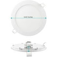 thumbnail image 4 of Luxrite 12 Pack 6" Ultra Thin LED Recessed Light with J-Box 12W 5 Color Selectable Dimmable 1000 Lumens IC Rated, 4 of 5