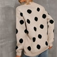 thumbnail image 7 of Aoochasliy Womens Sweaters Pullover Clothes V-neck Knitted Sweater Polka Dot Pullover Trendy Knitted Sweater Tops Blouse, 7 of 7