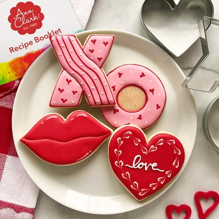 

Ann Clark Valentines Cookie Cutter Set 4-Piece Made in USA
