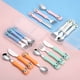 thumbnail image 5 of 3 Piezas De Utensilios Para Niños Pequeños Juego De Cubiertos Para Niños Con Mango De Silicona Cucharas Y Tenedores Seguros Para Niños, Cuchillo Silicona De Grado Alimenticio, 5 of 5