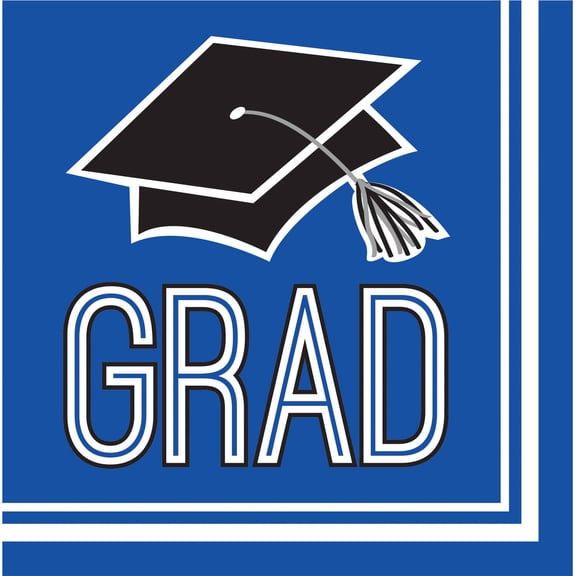 School Spirit Cobalt Blue Napkins, 36pk