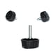 thumbnail image 3 of 10 Piezas de Accesorios de Pesca, Suministros para Aparejos, Piezas de de Balancín, Cubierta de Brazo de Balancín, Tuercas de Rueda de Caña de Mar, Negro, 3 of 5
