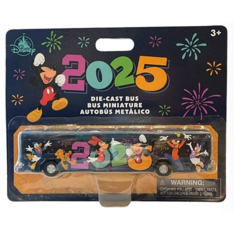ディズニーコレクションバス ミッキー Disney Parks WDW 2025 Diecast Bus TransportDated Mickey Minnie New