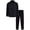 Solid Black, variant on RBX Boys Sweatsuit Set Tech Fleece Zip-up Puffer Jacket and Jogger Sweatpants Athletic Outfit 2 Piece