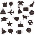 thumbnail image 1 of Papiers Peints Muraux 16086 4 x 9 Po 3 Feuilles Stickers Calendrier Tableau Noir, 1 of 1