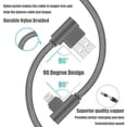 thumbnail image 2 of Cable Lightning Charger Osecet para iPhone, 1 pie, 5 unidades, certificado MFi, 2 of 9
