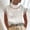 White summer women's sleeveless blouse a1, variant on MORESEC Summer Vacation Women's Cotton Linen High Neck Sleeveless Eyelet Top Casual Blouse Basic Tshirt Fashion Clothes, White L