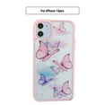 thumbnail image 1 of Butterfly Bling Clear Case Compatible with iPhone 13 Pro, Glitter Case for Women Cute Slim Soft Slip Resistant Protective Phone Cover, Pink, 1 of 9