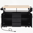 thumbnail image 3 of [Quality & Storage] Brand Kitchen Island - 2 Drop Leaves & 3 Deep Drawers, Quality Craftsmanship, 3 of 25
