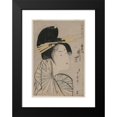 thumbnail image 2 of Kitagawa Utamaro 11x14 Black Modern Framed Museum Art Print Titled - The Courtesan Takigawa of Ogiya (From the Series Seven Aspects of Komachi in the Green Houses) (1797 or 1798), 2 of 5