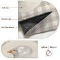 thumbnail image 6 of Goose Ribbon Tie 2.7x5 Hallway Washable Runner Rug Gray Plaid Modern Funny Animal Rustic Low-Profile Large Area Rugs Non Slip Backing Indoor Floor Carpet for Entrance Living Room Bedroom Home Office, 6 of 9