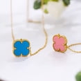 thumbnail image 4 of Lucky Good Clover 18K Gold Plated Clover Pendant Necklace - A Stylish and Chic Jewelry Accessory for Women and Girls Gift, 4 of 5
